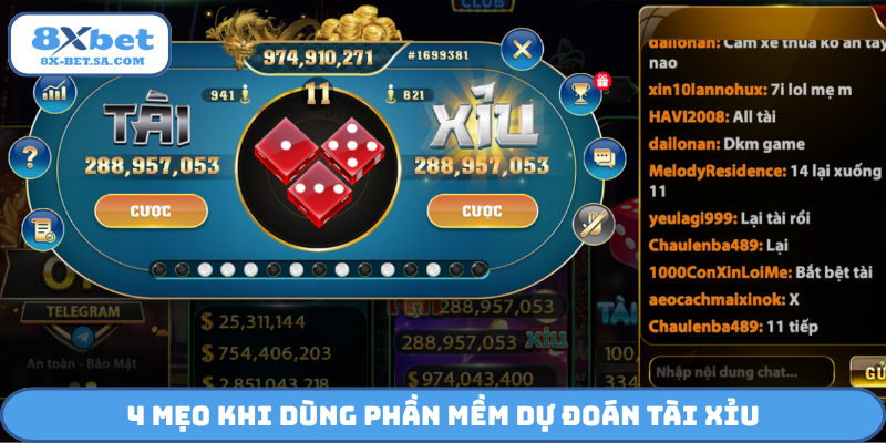 4 mẹo khi dùng phần mềm dự đoán Tài Xỉu